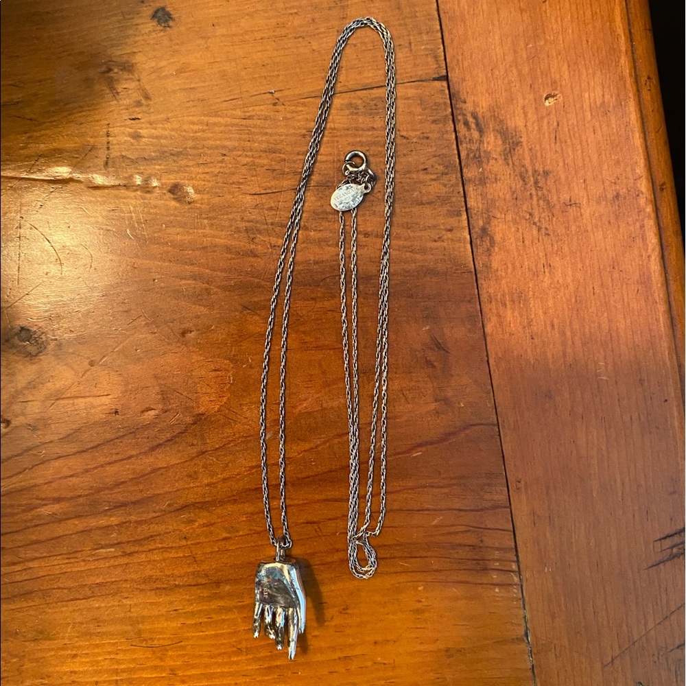 VERAMEAT “hand of tiny god” necklace